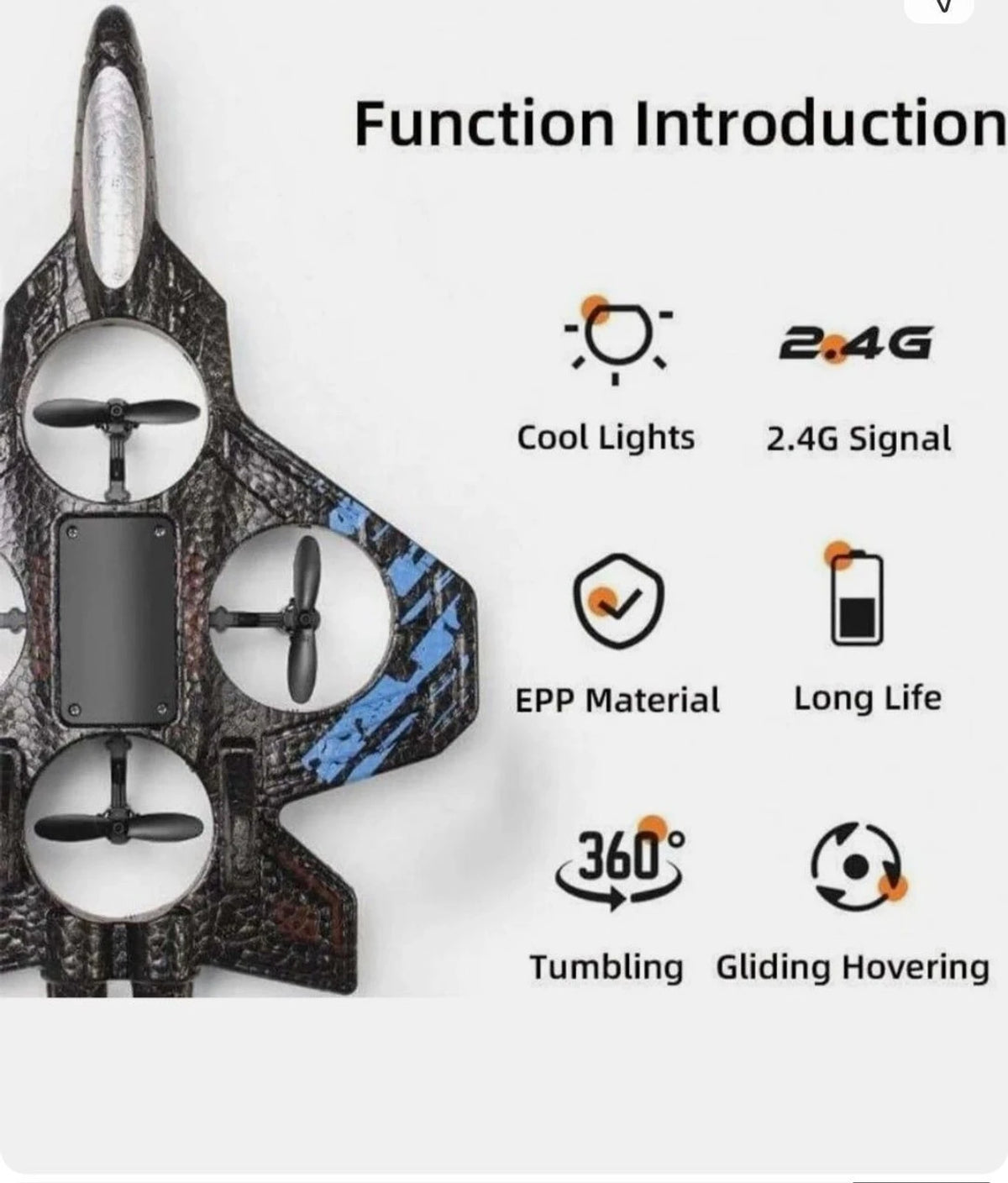 X33 Fighter Aircraft Drone - Remote Control Quadcopter