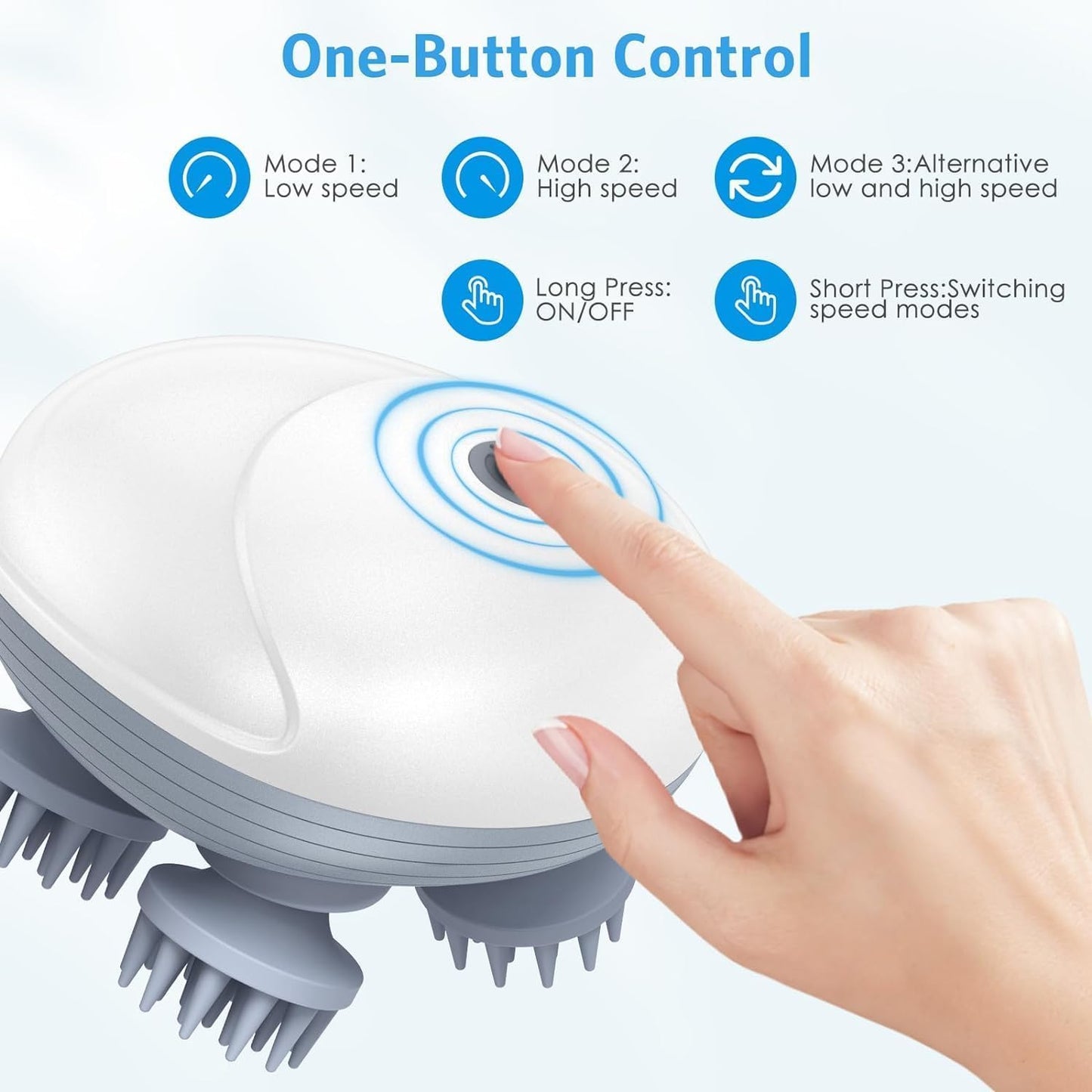 Electric Scalp Massager Electric Head Massager Rechargeable Scalp Massager