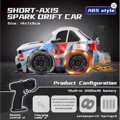 High-Speed RC Drift Car with Spark Effect