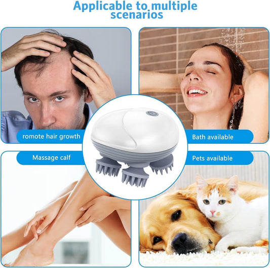 Electric Scalp Massager Electric Head Massager Rechargeable Scalp Massager
