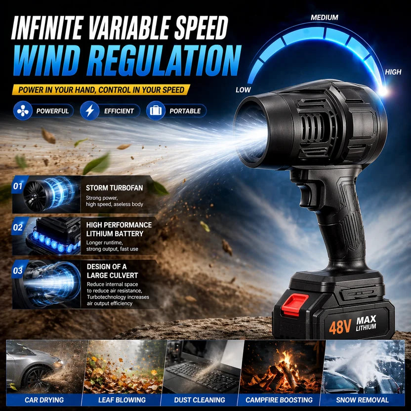 Heavy-Duty Cordless Electric Blower